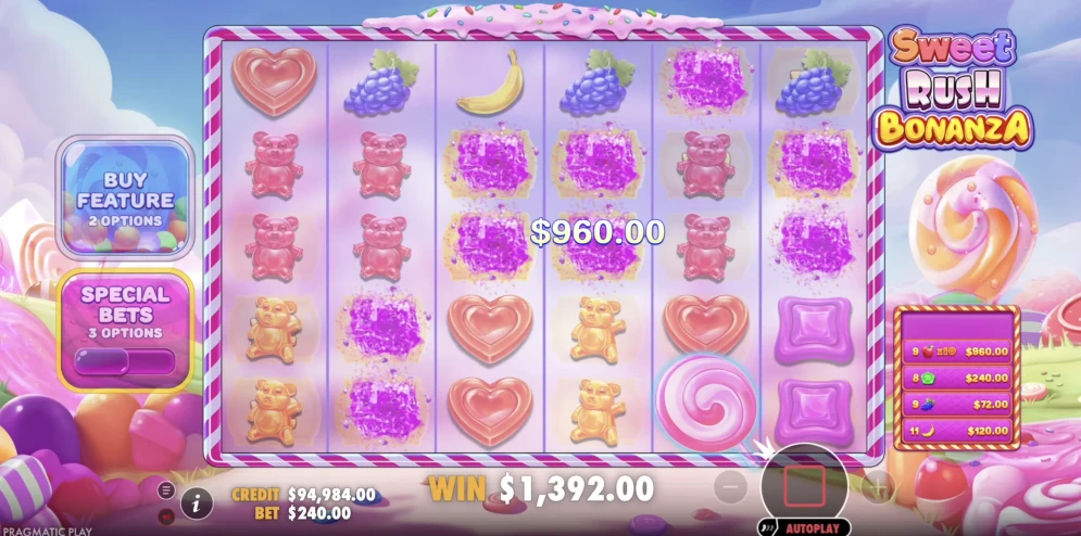 Sweet Rush Bonanza demo